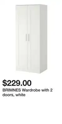 IKEA BRIMNES Wardrobe with 2 doors, white offer