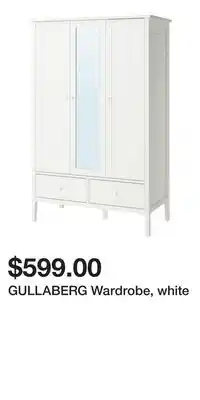 IKEA GULLABERG Wardrobe, white offer