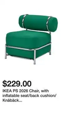 IKEA IKEA PS 2026 Chair, with inflatable seat/back cushion/Knäbäck bright green offer
