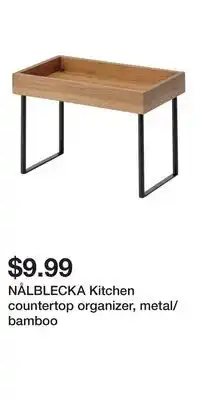 IKEA NÅLBLECKA Kitchen countertop organizer, metal/bamboo offer