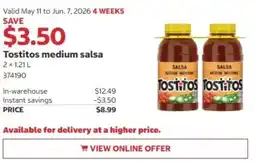 Costco Tostitos medium salsa offer