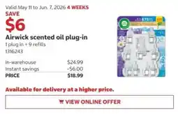 Costco Airwick scented oil plug-in offer