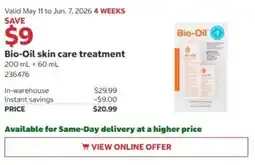 Costco Bio-Oil skin care treatment offer