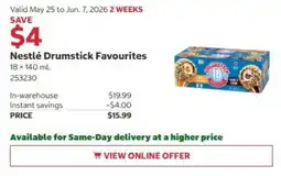 Costco Nestlé Drumstick Favourites offer