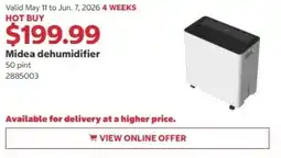 Costco Midea dehumidifier offer