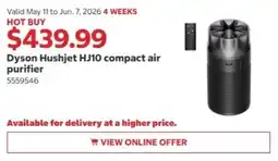 Costco Dyson Hushjet HJ10 compact air purifier offer