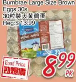 Foody Mart Bumbrae Large Size Brown Eggs 30s offer