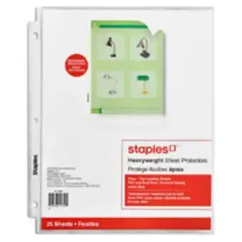 Staples Staples Clear Heavyweight Sheet Protectors offer
