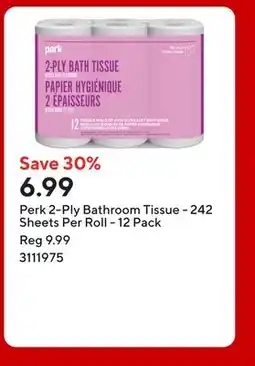 Staples Perk 2-Ply Bathroom Tissue - 242 Sheets Per Roll offer