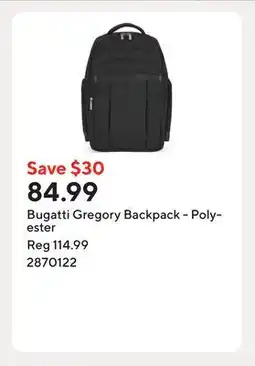 Staples Bugatti Gregory Backpack - Polyester offer