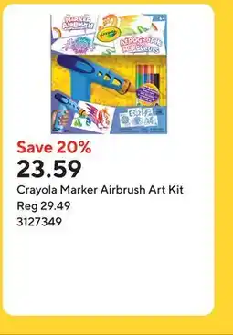 Staples Crayola Marker Airbrush Art Kit offer