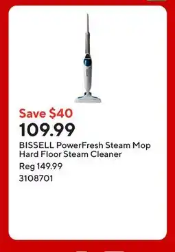 Staples BISSELL PowerFresh Steam Mop Hard Floor Steam Cleaner offer