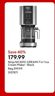 Staples Ninja NC301C CREAMi 7 in 1 Ice Cream Maker - Black offer