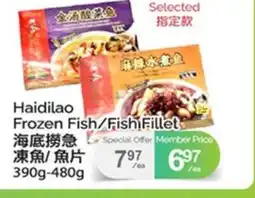 T&T Supermarket HAIDILAO FROZEN FISH/FISH FILLET, 390G-480G offer