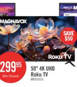 The Brick Magnavox 50 4K Ultra HD Roku Smart TV offer