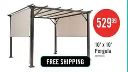 The Brick 10' X 10' Pergola Kit Metal Frame Gazebo &canopy Cover Patio Furniture Shelter offer