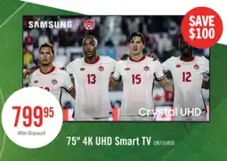The Brick SAMSUNG 75 U8000 Crystal 4K UHD Smart Tizen OS TV (UN75U8000FFXZC) - 2025 Model offer