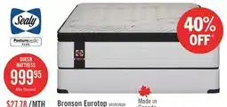 The Brick Sealy Posturepedic Plus 1000 Series Bronson Eurotop Medium Queen Mattress offer