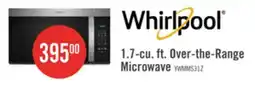 The Brick Whirlpool 1.7 Cu. Ft. Over-the-Range Microwave - Fingerprint Resistant Stainless Steel - YWMMS3130RZ offer