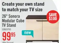 The Brick Sonora 26 TV Cube with Storage - Dark Oak offer