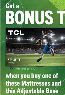 The Brick TCL 50 4K TV offer