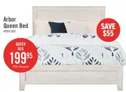 The Brick Arbor Panel Bed, Driftwood White - Queen Size offer