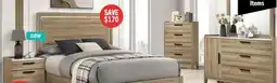 The Brick Sable 5pc Bedroom Set with Bed, Dresser & Mirror, Light Brown - Queen Size offer