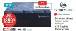 The Brick Serta iSeries NXG1200 Tight Top Firm Queen Mattress offer