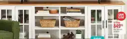 The Brick Sterling 95.83 Modern TV Stand with Storage and Cable Management for TVs up to 100 – Brown & White offer