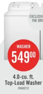 The Brick Inglis 4.0 Cu. Ft. Top-Load Washer - White - ITW4871FW offer