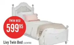 The Brick Livy Panel Bed for Kids, White, Vegan Leather - Twin Size offer