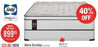 The Brick Sealy Posturepedic Plus Alora Eurotop Plush Queen Mattress offer