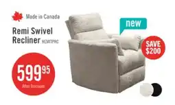 The Brick Remi 38 Fabric Swivel Glider Reclining Chair – Taupe offer