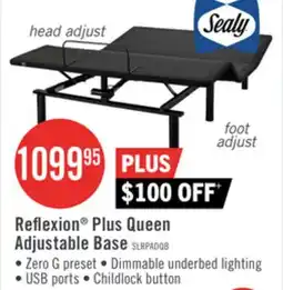 The Brick Sealy Reflexion Plus Lifestyle Base - Queen offer
