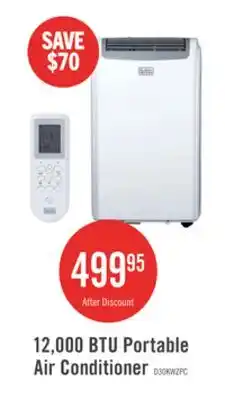 The Brick 12,000 BTU Portable Air Conditioner offer