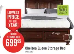 The Brick Chelsea Platform Storage Bed with Headboard & Frame, Cherry Brown - Queen Size offer