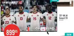 The Brick SAMSUNG 75 U8000H Crystal UHD 4K Smart Tizen TV (UN75U8000HFXZC) – 2026 Model offer