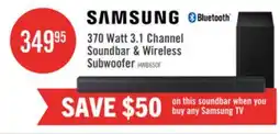 The Brick Samsung HW-B650F 3.1-Channel 370 W Soundbar with Wireless Subwoofer offer