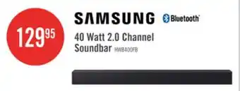The Brick SAMSUNG B-Series 2 Channel Soundbar with Buit-in Suboofer (HW-B400F/ZC) offer