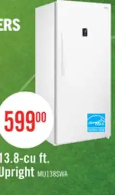 The Brick Midea 13.8 Cu. Ft. Convertible Upright Refrigerator-Freezer - MU138SWAR1RC1 offer