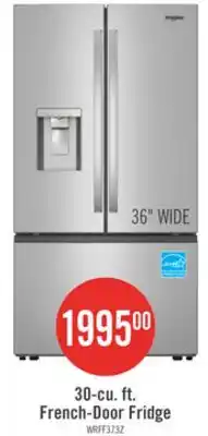 The Brick Whirlpool 36 30 Cu. Ft. French-Door Refrigerator with Dual Ice Makers - Stainless Steel offer