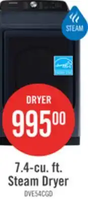 The Brick 7.4-cu. ft. Steam Dryer offer