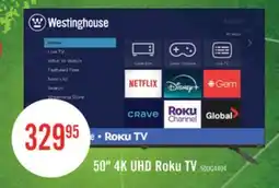The Brick Westinghouse 50 4K UHD Roku Smart TV offer