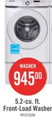 The Brick Samsung 5.2 Cu. Ft. Front-Load Washer - White - Stackable - WF45T6000AW/A5 offer