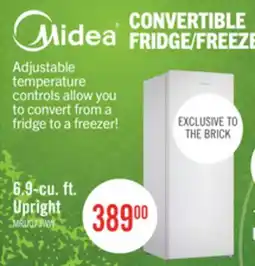 The Brick Midea 6.9 Cu. Ft. Convertible Upright Refrigerator-Freezer - MRU07B3AWW offer