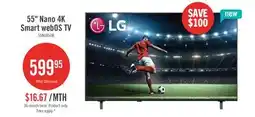 The Brick LG 55 NU850 Nano 4K Smart webOS TV (55NU850BPUA.ACC) – 2026 Model offer