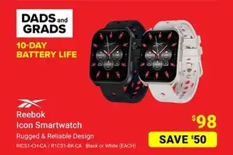 Visions Electronics Reebok Icon Smartwatch offer