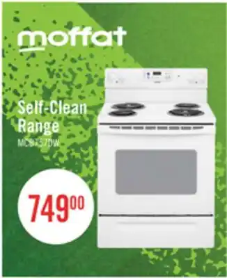 The Brick Moffat 30 Free Standing Self Clean Electric Range - MCB757DMWW offer