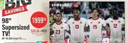 The Brick Samsung 98 4K UHD Edge Lit Dynamic Crystal Colour HDR10+ 120Hz Smart TV (UN98DU9000FXZC) offer