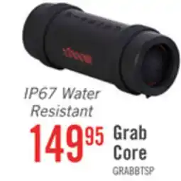 The Brick LG xboom Grab Core by will.i.am IP67 Water Resistant Portable Speaker (GRAB.ACANLBK) offer
